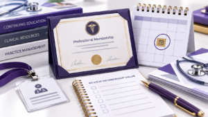 Healthcare Operations & Practice Management Blog | Integral Clinic Solutions 4 Professional Memberships for Medical Practices being reviewed for renewal alongside continuing education and professional resources.