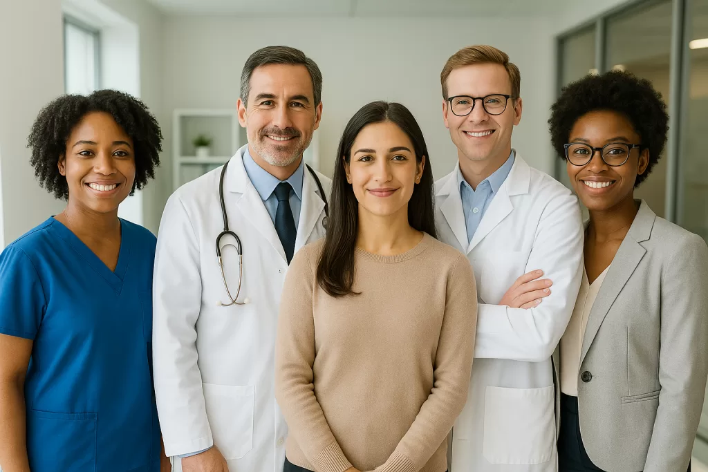 Group of healthcare professionals who require credentialing to practice and bill insurance