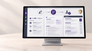Healthcare Operations & Practice Management Blog | Integral Clinic Solutions 2 AI medical scribe workflow showing encounter capture, AI-generated documentation, provider review, and security considerations.