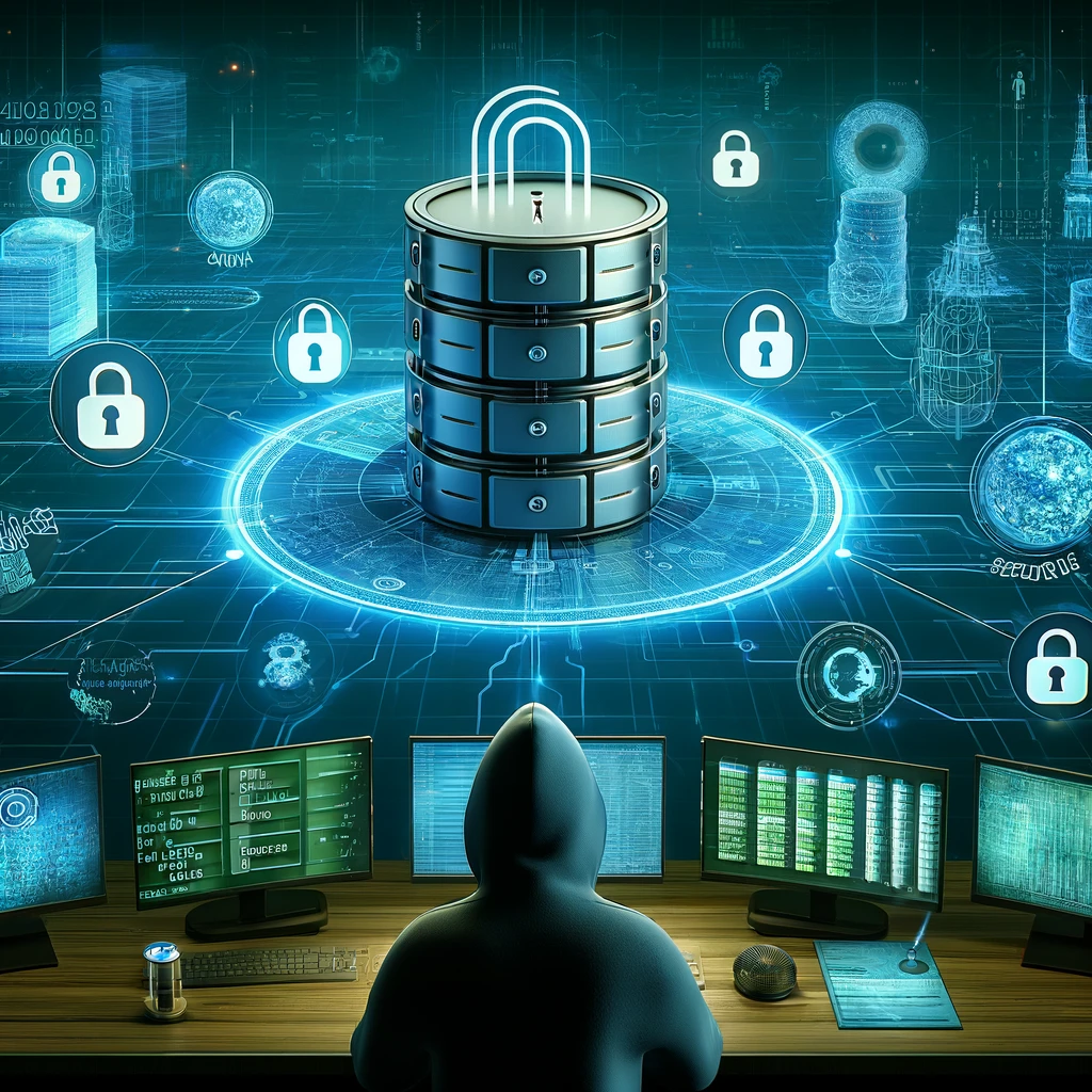 DALL&middot;E 2024 06 06 12.53.15 An illustration depicting data protection and PHI Protected Health Information security. The scene shows a digital landscape with virtual lock icons