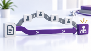 Healthcare Operations & Practice Management Blog | Integral Clinic Solutions 4 Medical Practice Efficiency illustrated by reducing unnecessary handoffs and routing work directly to the appropriate team
