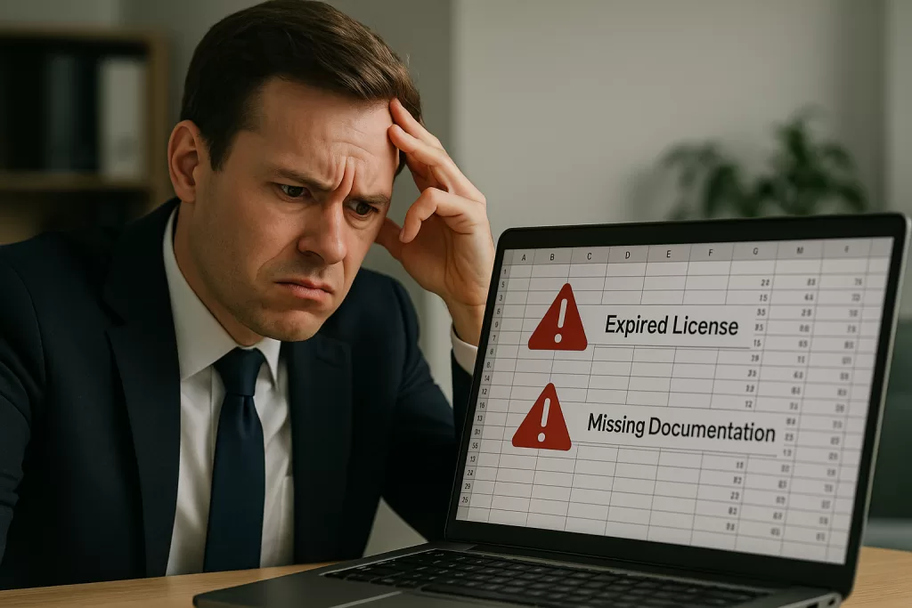 Office manager overwhelmed by outdated credentialing system with spreadsheet errors
