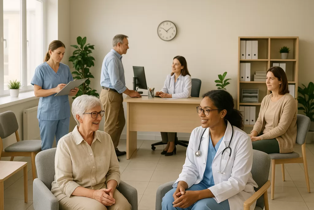 Clinic staff assisting patients after operations stabilize once the federal government shutdown ends.