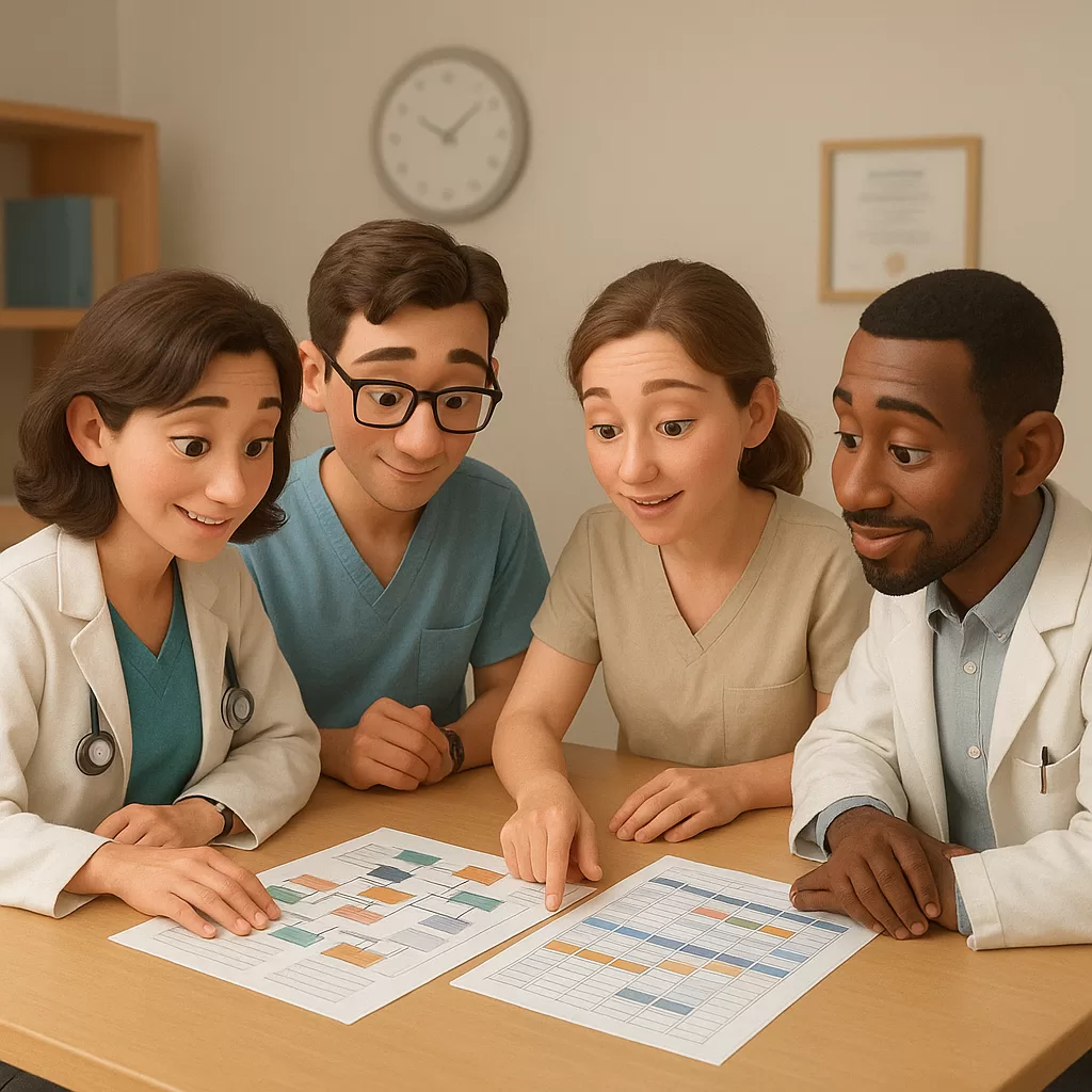 medical team workflow planning